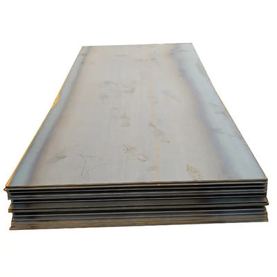 JIS DIN EN GB ASTM AISI Chapa de aço laminada a quente de carbono negro não ligado para solda, perfuramento, corte, dobra, descolagem