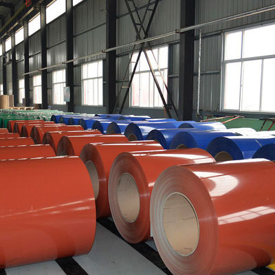 Coil revestido PPGI laminado a frio 0.5*1500mm 0.8*1250mm Colorido Ral9002 personalizável